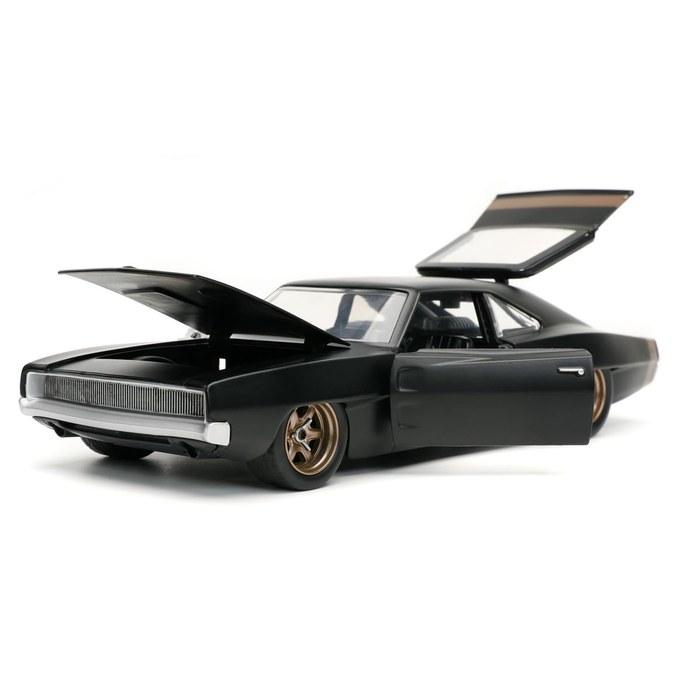 Jada Toys Серия Форсаж 1/24 F&F9 1968 Dodge Charger Widebody Черный (Доминик) многокрасочный