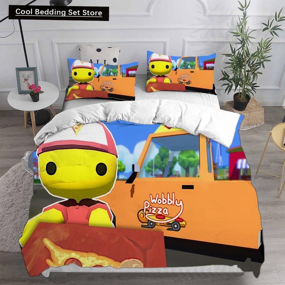 3D Print Wobbly Life Single Twin Full Queen King Size Quilt Anime Bed Cover Pillow Case 2-3 Pieces Duvet Cover Bedding Sets