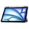 For iPad Air 11 (2025)/(2024) Case PU Leather Origami Stand See-Through Tablet Cover