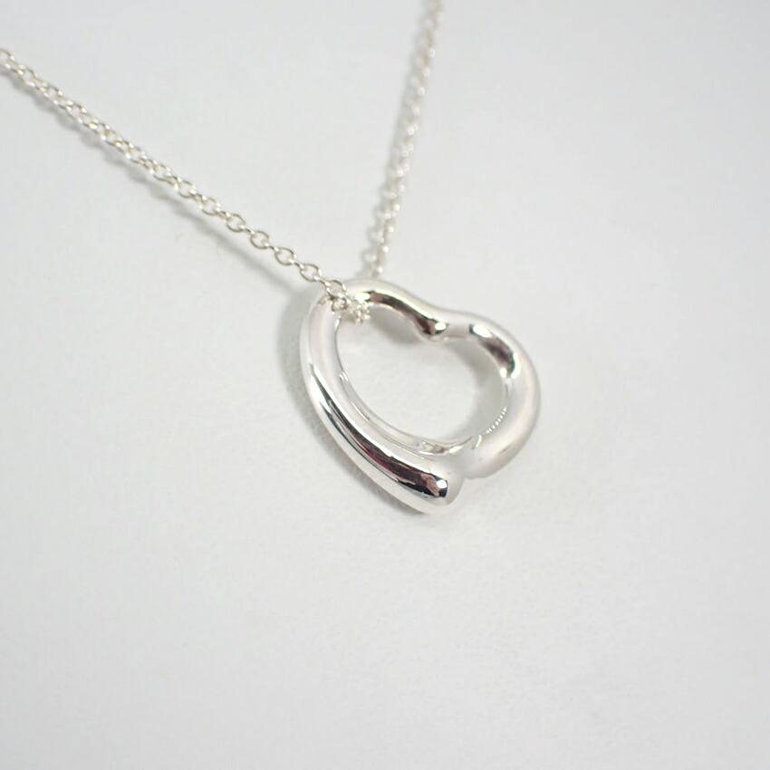 [Б/у] TIFFANY 925 Подвеска/Ожерелье Открытое Сердце/g504-24