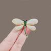 Dragonfly Brooch for Women High-end Rhinestone Niche Suit Brooch Anti-glare