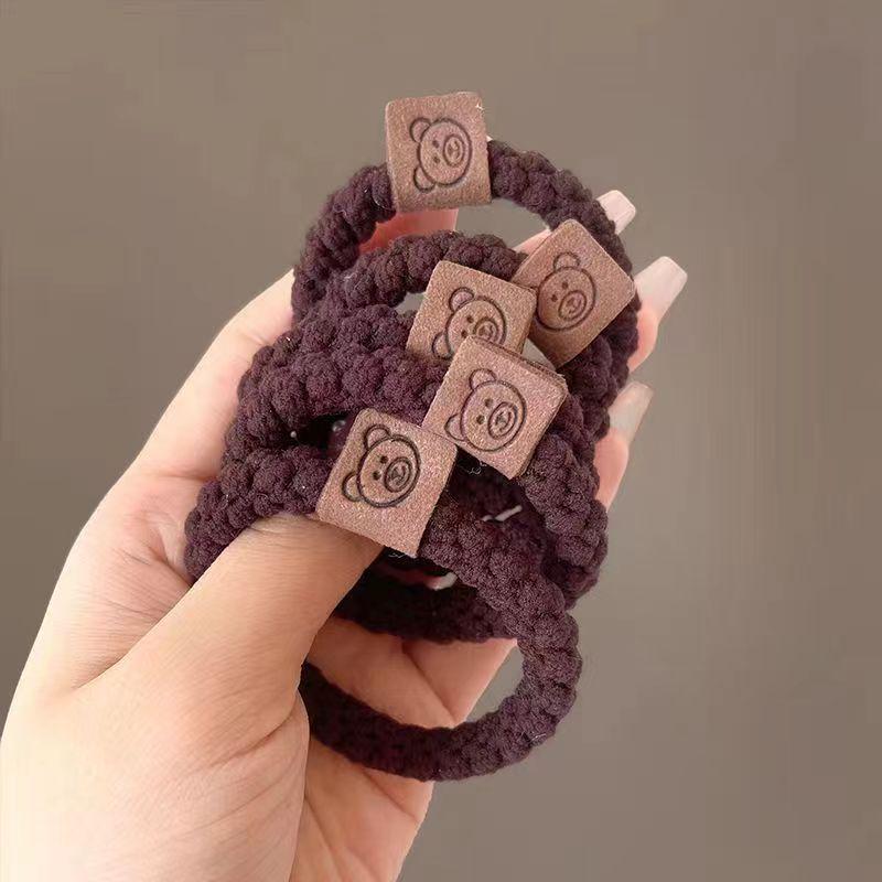 Women's High Elasticity Braided Bear Hair Tie - Thickened Elastic Band Hair Accessories
