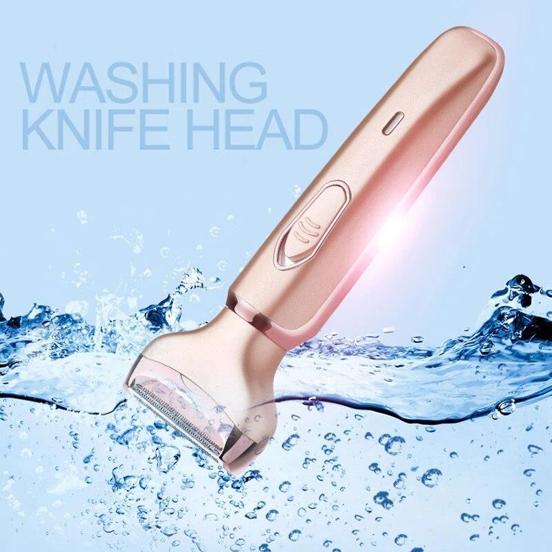 Бритва для удаления волос на лобке, женская бритва для подмышек, бритвы для бритья, перезаряжаемый триммер, женская зона бикини, интимные стрижки