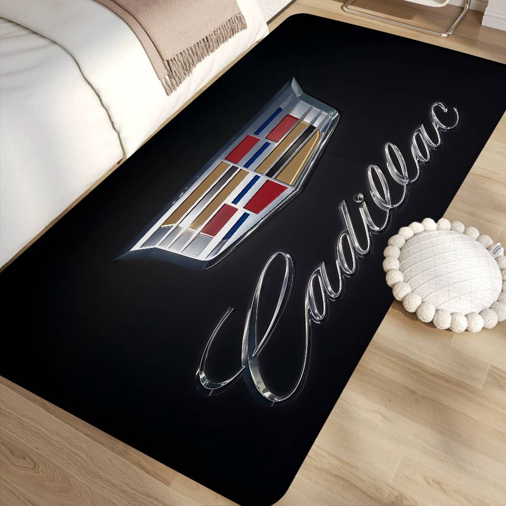 AABKH1 C-Cadillac Car Door Mat Washable Non-Slip Living Room Sofa Chairs Area Mat Kitchen Doormat Area Rug