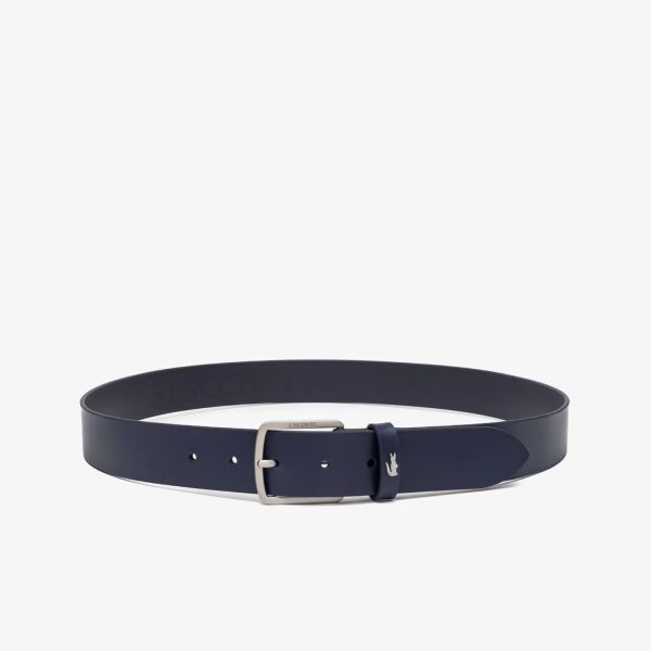 Lacoste Серебряный ремень из кожи крокодила 35 мм Bb Rc4082m56g