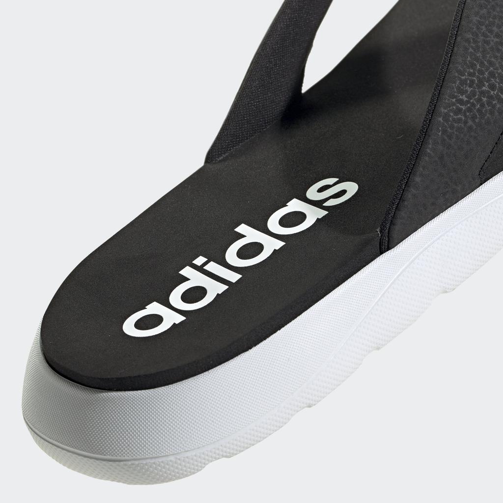 adidas Удобные шлепанцы Черный как ночь Белый как облако
