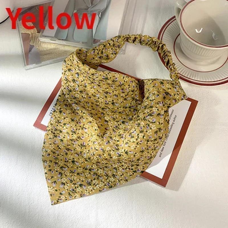Printed Triangular Headband Bohemian Headband Elastic Headband Women's Dust-proof Headscarf Wholesale Creative Gifts