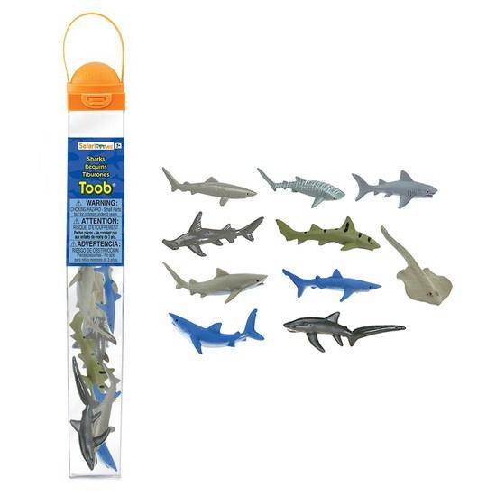 Safari Ltd Shark Tube Figure Акулы 697104, 1 шт., популярные игрушки в Корее