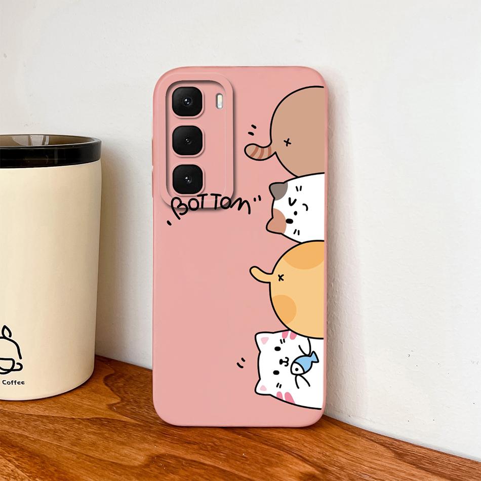For Infinix Hot 60 Pro Plus 60i Phone Case Colourful Patterns Cover For Infinix Hot 60Pro+ Soft Liquid Silicone Anti Drop Bumper