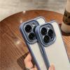 Подходит для Apple 14Pro Темно-фиолетовый Чехол для мобильного телефона Iphone13 Противоударный Золотой щит Высококлассный 15 Защитный чехол с мелкими отверстиями