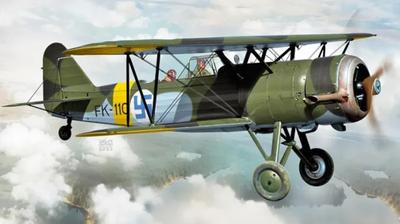 KP model Hitech Limited Edition Aircraft Kit Fokker с Pegasus Пластиковая модель KPMH7202 1/72 CX "Оборудованный двигатель" (Самолет)