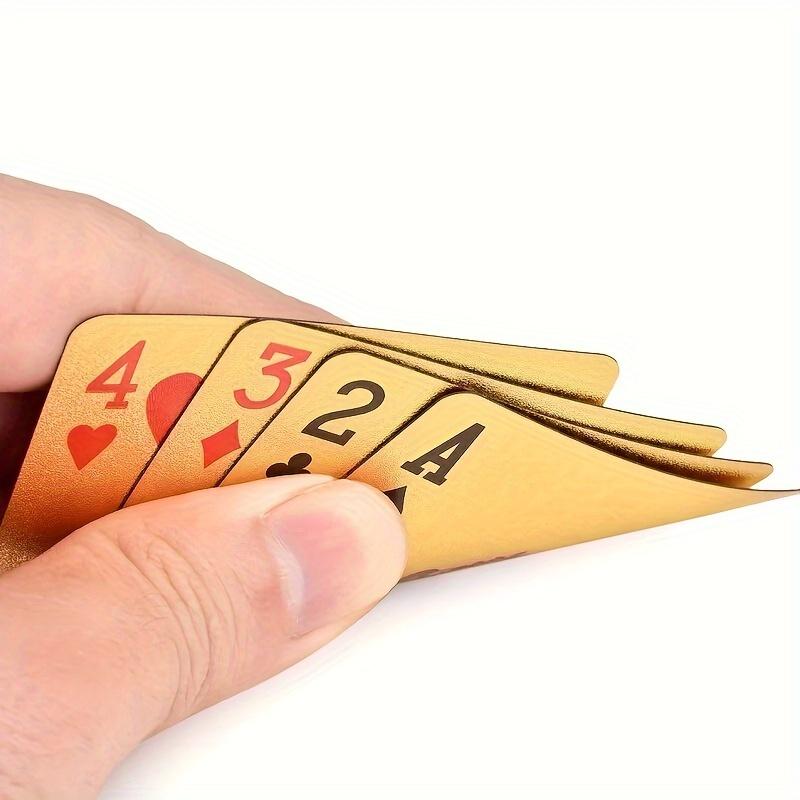 1 набор водонепроницаемых кочерг из золотой фольги, кочерга из пластика с покрытием из 24-каратного золота, прочные моющиеся принадлежности для вечеринок и развлечений