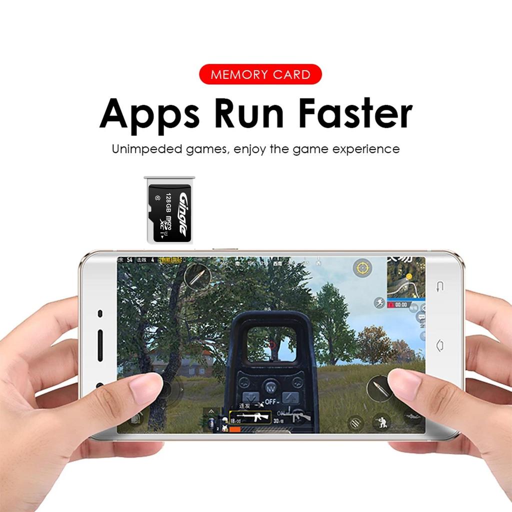 Memory Card 128GB Micro SD Card SD/TF Flash Card Class10 Memory Card 128 GB microSD U1 TF C10 128G SDXC + Card Reader SD Adapter Memory Card for Phone