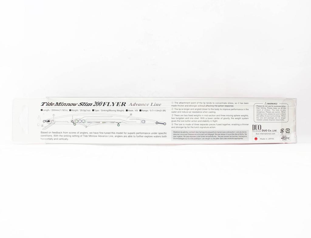 DUO Tide Minnow Flyer Slim 200 Sinking Lure DEA0493 (1210)