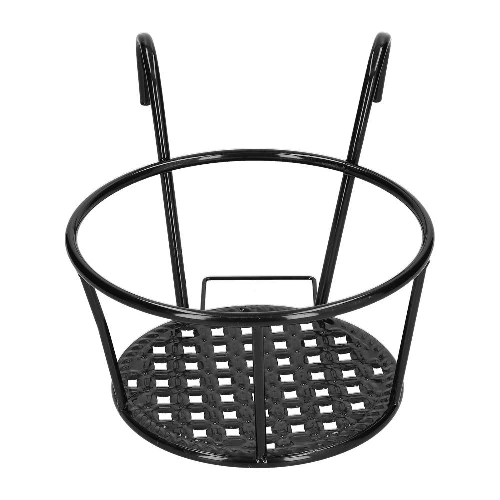Thick wrought iron construction Flower Pot Holder  Railing hanging chlorophytum & pothos