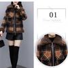 Short Padded Aesthetic Cropped Fleece Jacket Woman Winter Woolen Coat for Women Autumn Winter Vintage Clothing Parkas Plaid Jacket