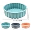 Charlotte Cake Pan Silicone Nonstick 8 Inch Round Cheese Cake Molds for Baking
