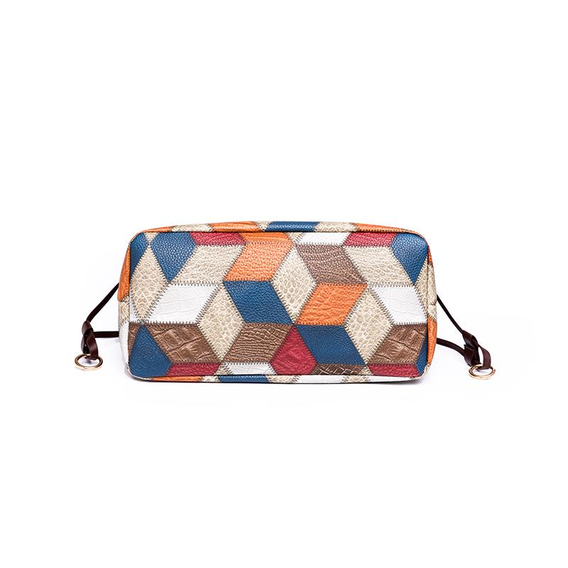 Комплект из 2 больших сумок с геометрическим узором, модная сумка через плечо, женская большая сумка с клатчем для монет