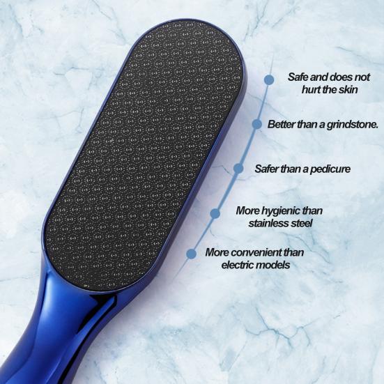 Nanoglass Foot File Dead And Hard Skin Remover Ergonomic Grip Gentle Foot Scrubber Professional Pedicure Tool