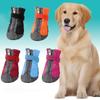 4Pcs Comfortable Pet Dog Shoes Breathable Protective Dog Mesh Shoes Anti-slip Easy To Clean Mesh Pet Shoe Cover Four Seasons