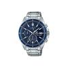 Casio Edifice Ocean Heart Classic Трехстрелочный Трехглазый Часы на Солнечной Батарее Кварцевые Мужские Часы Синие EFS-S510D-2AVUPR