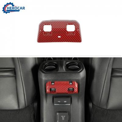 Накладка на переключатель заднего стекла, декоративная панель для Jeep Wrangler, красный карбон, АБС-пластик