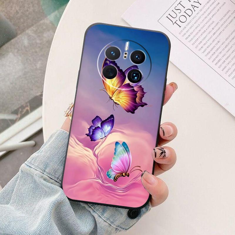 For Huawei Mate50pro 4G Case Colorful Painted Soft Silicone Back Cover For Huawei Mate 50 Mate50 Pro 50pro Shockproof Bumper