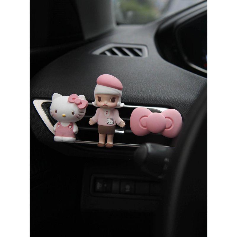 2024 New Car Fragrance Pendant Hello Kitty Cute Couple Air Vent Ornament Aroma Diffuser Gypsum