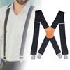 Men Suspender Side Clip Suspenders X Shaped Trucker Style for Wedding