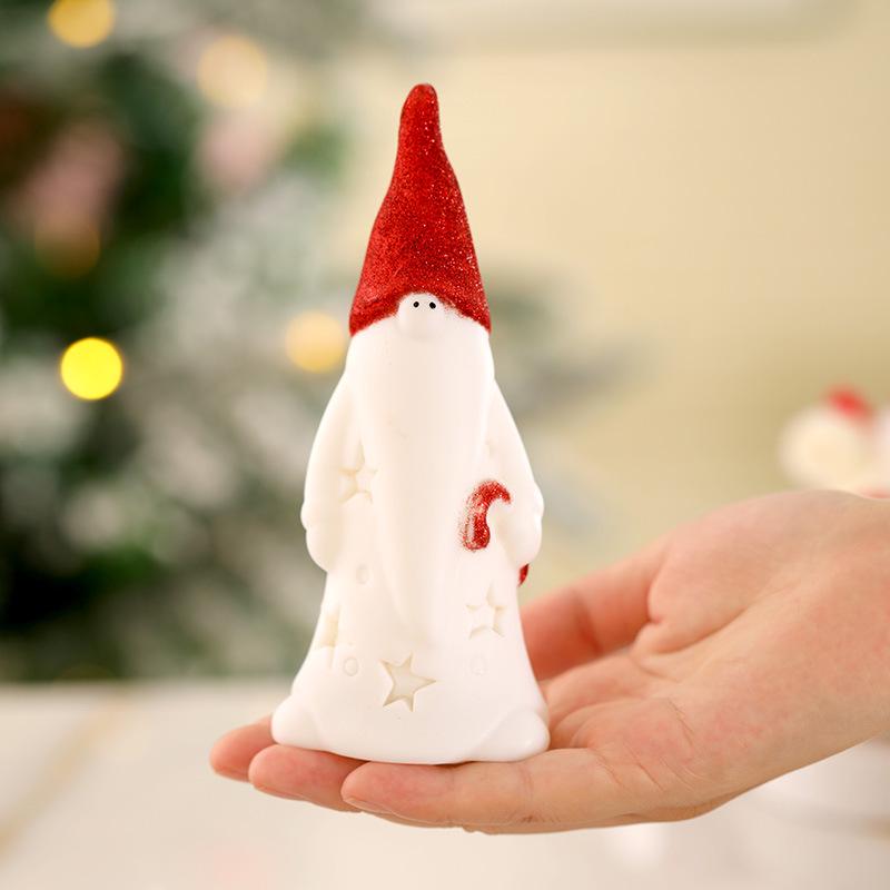 Трансграничный светодиодный декоративный ночник в виде Санта-Клауса - Креативная подвесная рождественская атмосфера