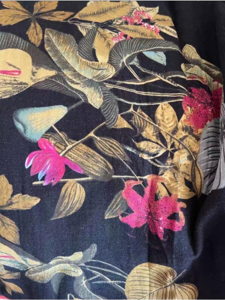 Летнее платье размера плюс 3XL 4XL 5XL хлопковое льняное платье макси с карманами для женщин комбинезон уличная одежда свободные длинные платья с цветочным принтом