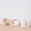 Transparent Acrylic Cotton Swab Box Powder Puff Storage Makeup Organizer Bathroom Organizer