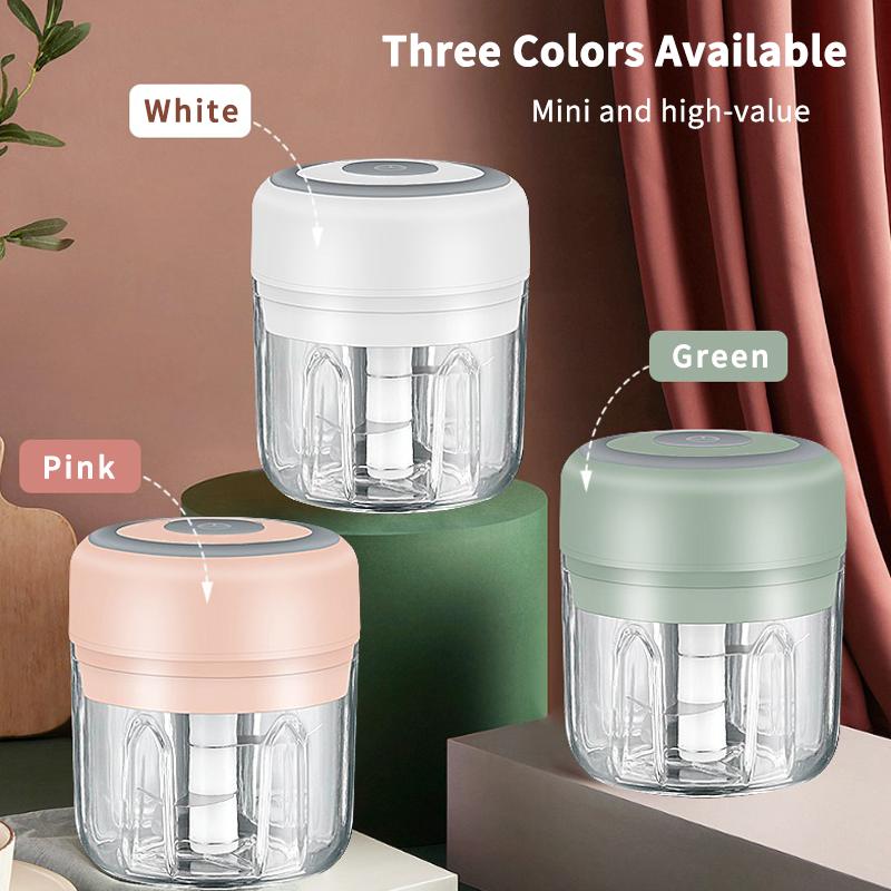 Мясорубка, электрическая дробилка для чеснока, измельчитель еды, мини-пресс для чеснока, измельчитель овощей, машина для измельчения USB, кухонные гаджеты