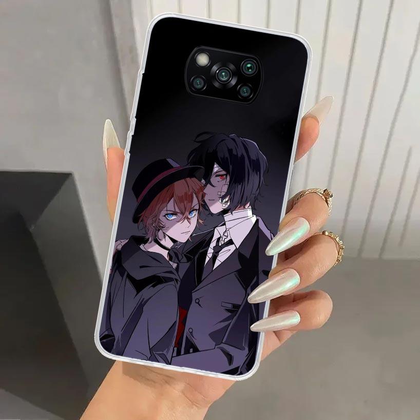 Чехол для телефона Bungo Stray Dogs Double Black для Xiaomi Poco X7 X6 X5 X4 X3 Nfc F7 Ultra F6 F5 Pro F4 GT F3 M6 M5S M4 M3 Мягкая печать