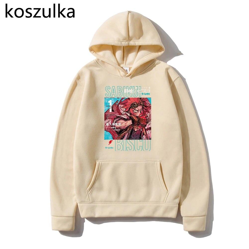 Горячая толстовка с капюшоном в стиле аниме Sabikui Bisco, унисекс, манга, Harajuku Bisco, толстовки с принтом, женские толстовки, винтажные пуловеры, женские зимние топы