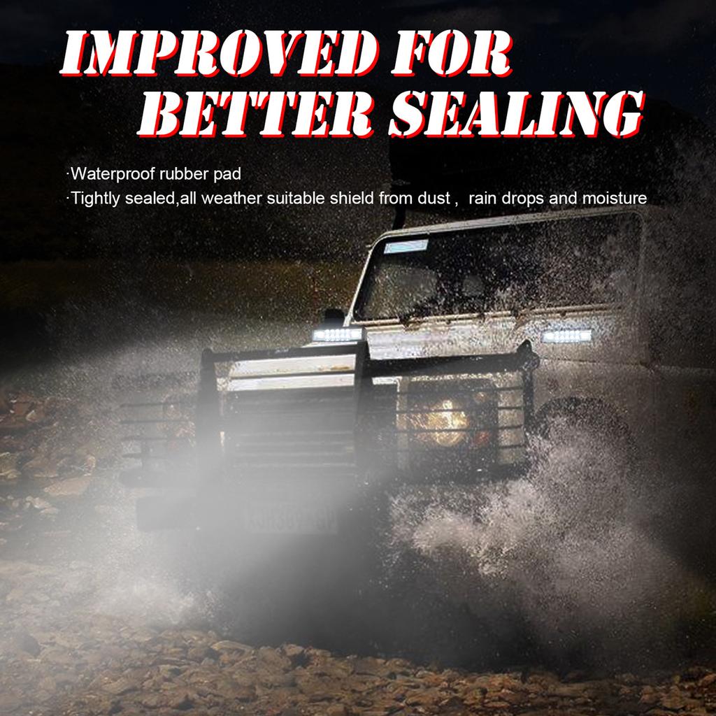 2 шт. 6-дюймовые светодиодные капсулы, светодиодная панель рабочего освещения 60 Вт, противотуманные фары, водонепроницаемые прожекторы и точечные светильники