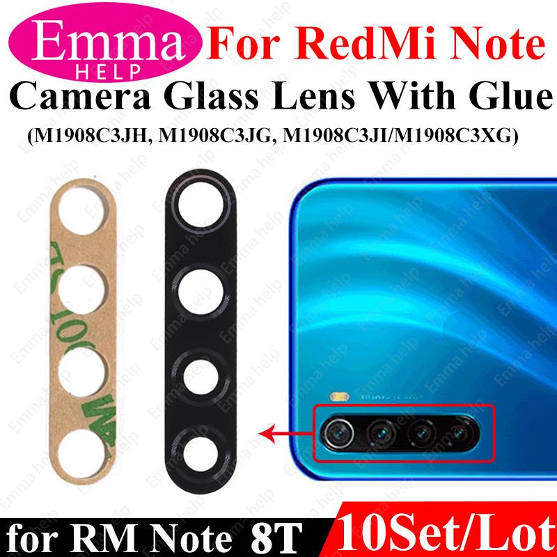 10 шт. Линза Камеры Для Xiaomi Redmi Note 9 Pro Max 9s 8 8t 7 7Pro Note10 5G 10t Задняя Камера Стекло С Клеем Клейким