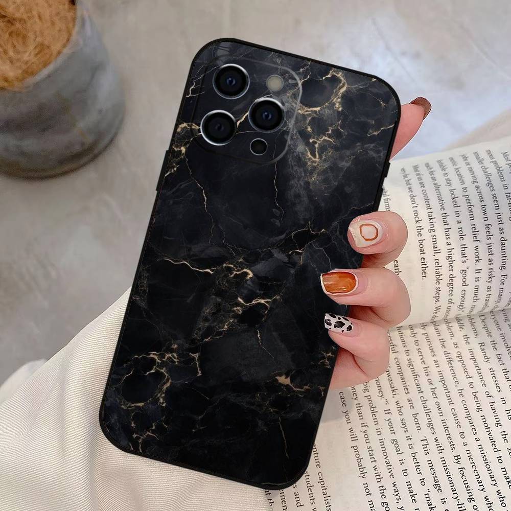 Чехол для телефона B-Black Gold Marble Art, силиконовый, мягкий, для IPhone 17 16 15 14 13 12 11 X XR Plus Pro Max Plus