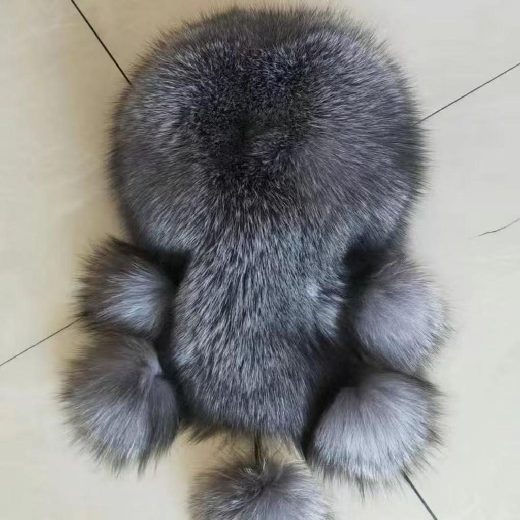 Шапка-ушанка из меха лисы и енота, новая зимняя, женская, из искусственного меха, утолщенная, универсальная, монгольская, с защитой ушей, сумка для мамы, головной убор принцессы