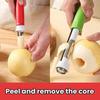Stainless Steel Fruit Core Remover 2 in 1 Core Removal Tool Core Extractor Fruit Pitter  Carrot
