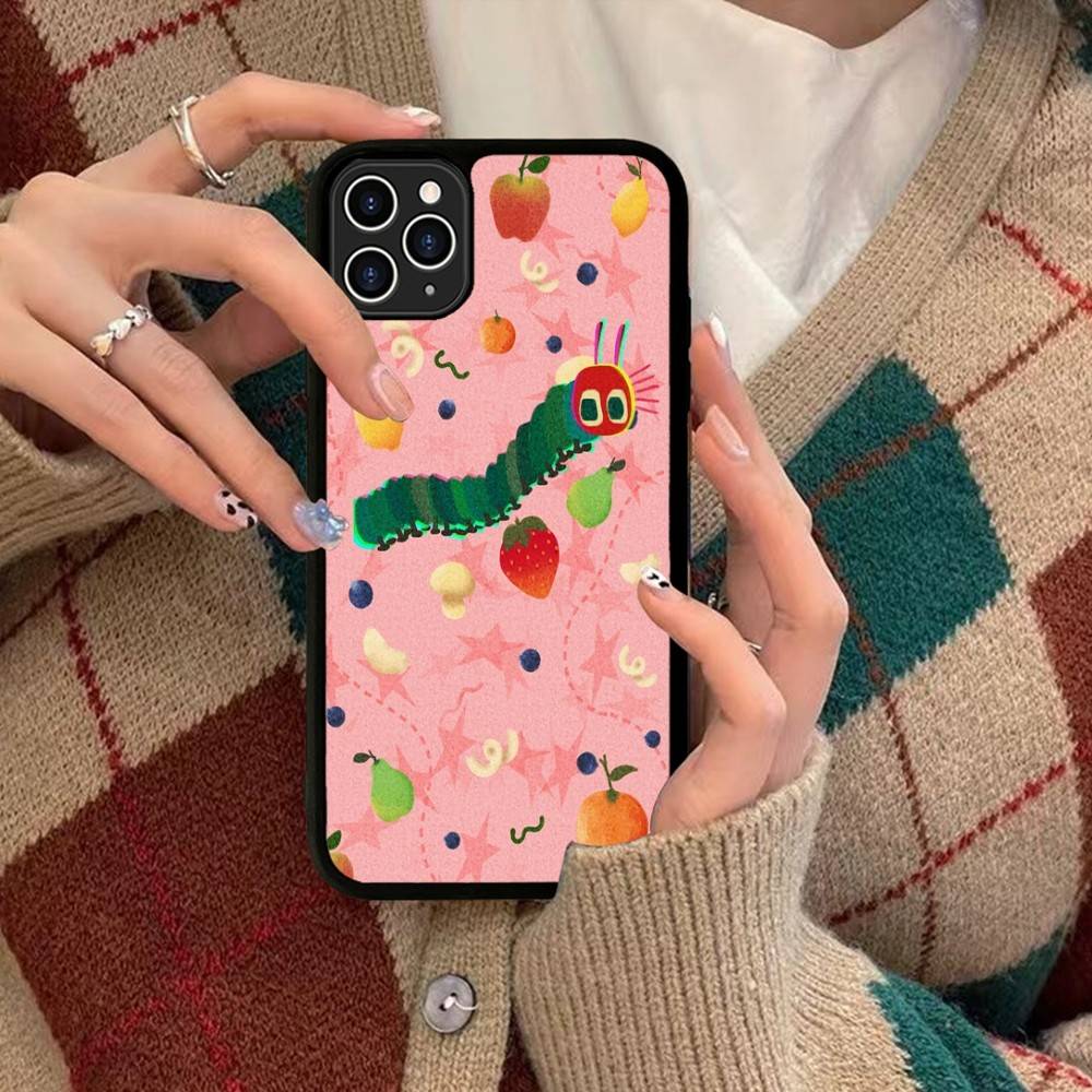 Очень голодная гусеница Для IPhone 17 16 15 14 13 Pro 12 11 Pro Max Жесткие Чехлы для Телефона из PC+TPU Задняя Крышка