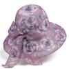Summer Sun Hat Wide Brim Lightweight UV Protection Bucket Hat Elegant Floral Lace Breathable Outdoor Hats for Women