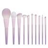 Новый молочно-фиолетовый набор кистей для макияжа из 10 предметов, рассыпчатая кисть для пудры, кисть для румян, кисть для теней, портативная кисть для начинающих визажистов