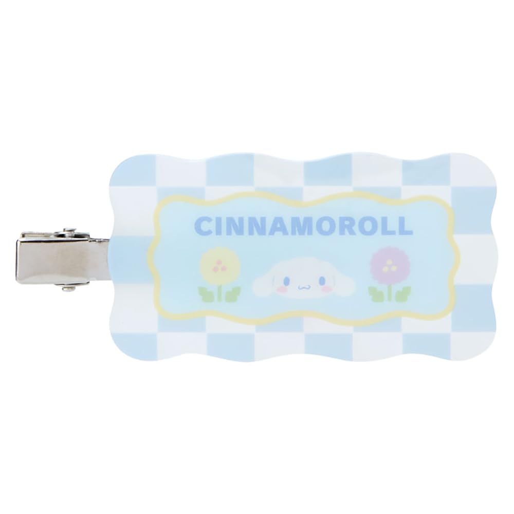 Sanrio Cinnamoroll Bangs Clip Pastel Checker Hair Clip Cinnamon Cinnamoroll x x 1cm Character SANRIO 122602 5.5 7.7
