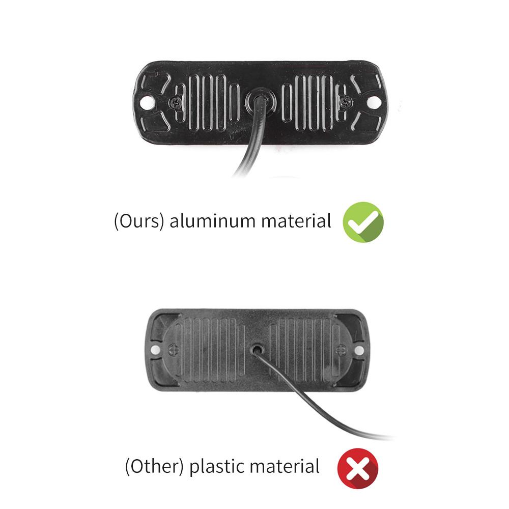 4 светодиодных стробоскопа, боковая сигнальная лампа, стробоскопическая решетка, мигающая световая панель, маяк для автомобиля, грузовика, янтарно-желтый, белый светофор 12 В-24 В