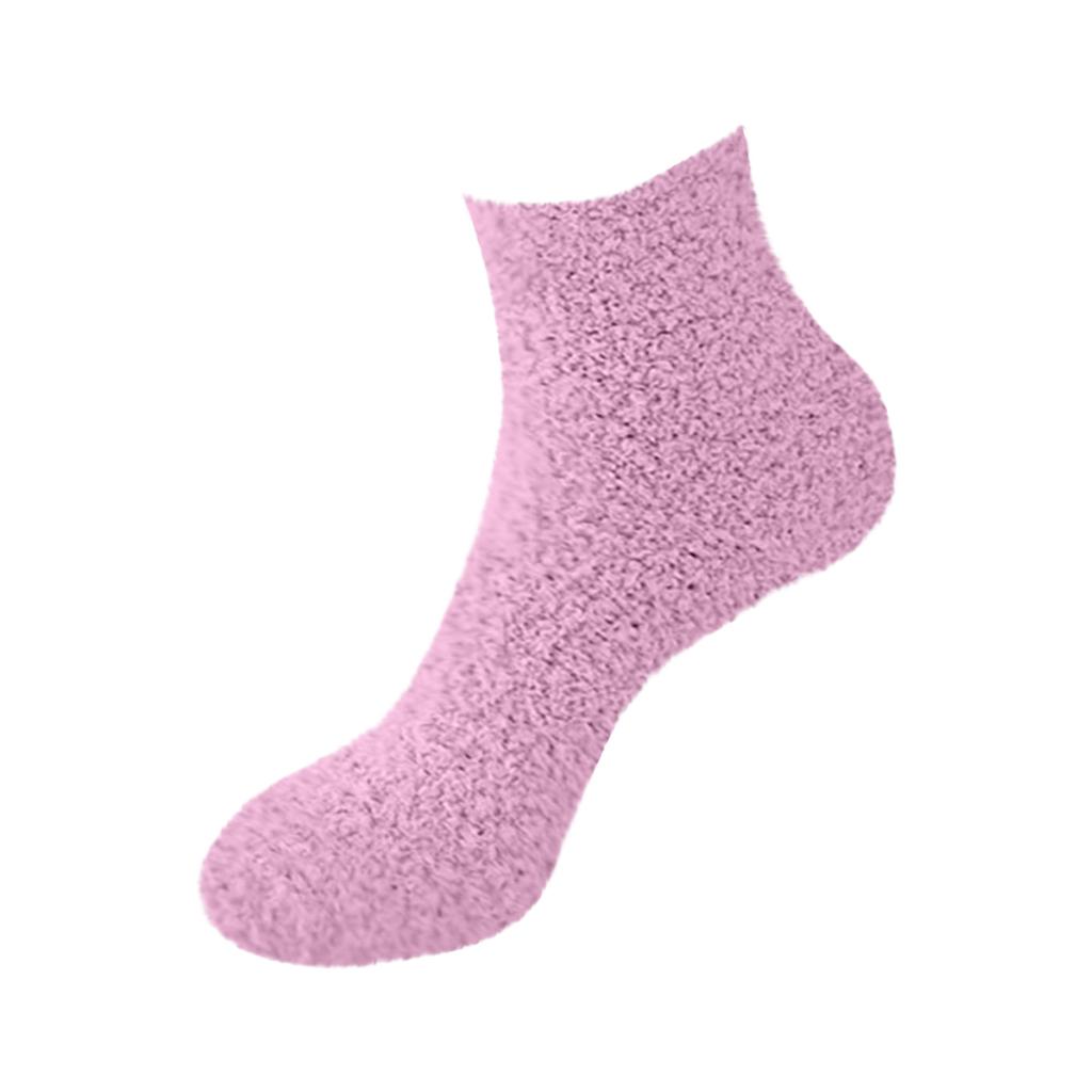 (Projector)Women Fuzzy Cozy Slipper Socks Warm Soft Winter Plush Home Sleeping Socks