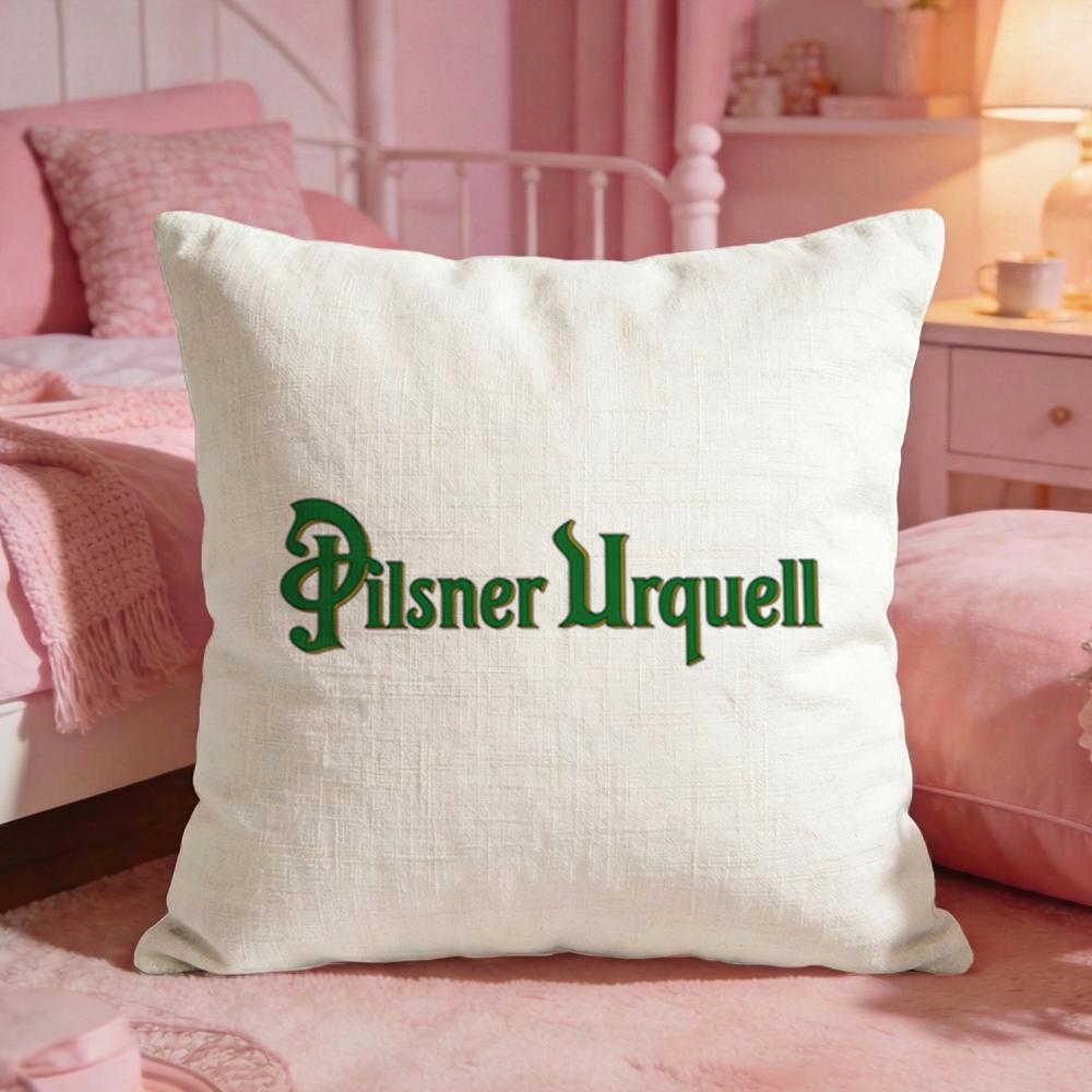 Beer PPilsner Urquells Cushion Cover Premium Comfort Reversible Pillow Cove Two in One Design for Any Room Car Interior