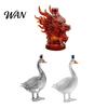 Bar Cabinet Decoration 3D Animal Whiskey Decanter, 350ml Decorative Bottle, Glass Bird Liquor Display Bottle Artistic Decanter for Wine Spirits