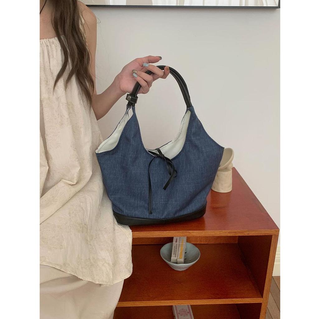 Женская холщовая сумка-тоут, однотонная дизайнерская женская повседневная сумка через плечо, большая вместимость, хлопковые многоразовые сумки для покупок, пляжные сумки