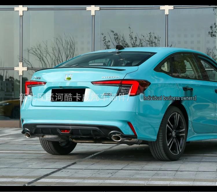 Задний спойлер/диффузор для Honda Civic 11-го поколения 2022-2023, версия Phantom Night